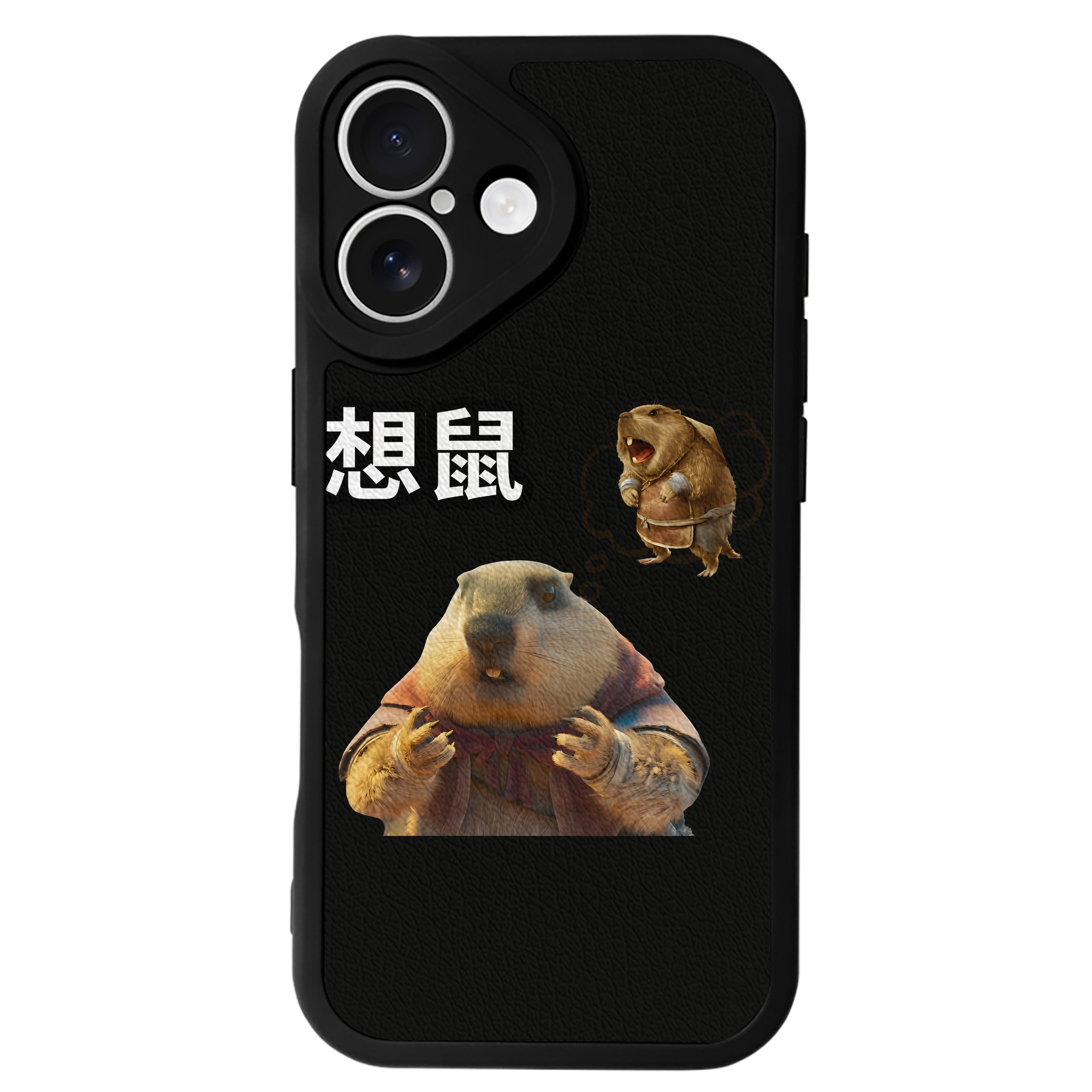 （画像用） Ne Zha 2 ナタ 魔童の大暴れ 【iPhone 16シリーズ対応】シリコンスマホケース（レザー調） 材質：シリコン